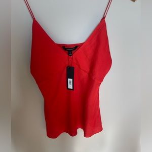 Banana Republic red adjustable spaghetti strap camisole tank